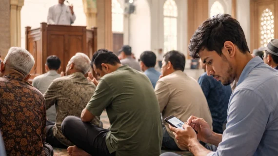 Khutbah Jumat, Ngantuk atau Nyatet? Dilema Jamaah Modern di Era AI
